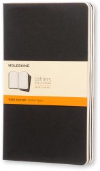 Moleskine Cahier A5, liniert, schwarz, 3er-Set