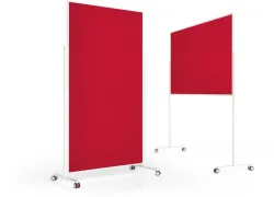 MAGNETOPLAN Design-Moderatorentafel VP 1181106 Filz. rot 1000x1800mm