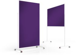 MAGNETOPLAN Design-Moderatorentafel VP 1181111 Filz. violett 1000x1800mm