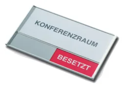BEREC T&uuml;rschild 108x180mm 314.077 Alu. Frei-Besetzt