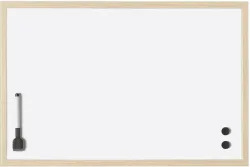 MAGNETOPLAN Whiteboard mit Holzrahmen 121928 Stahl 1000x600mm