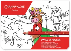 CARAN D'ACHE Swiss Explorer 454.701 Karten zum ausmalen FSC