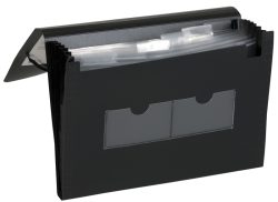 DUFCO Expanding File 51500.03691 schwarz, 6 F&auml;cher