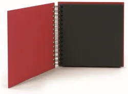 R&Ouml;SSLER Fotoalbum 1329452365 18x18cm, rot/schwarz