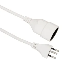 S-ELECTRO Verl&auml;ngerungskabel 02.900.2WS weiss, 2m