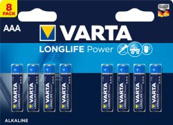 VARTA Batterie Longlife Power 4903121418 AAA/LR03, 8 St&uuml;ck