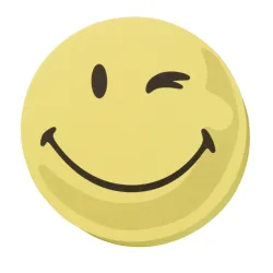 FRANKEN Moderationskarte UMZ 10 S1 Smile positiv cm9,5cm /gelb