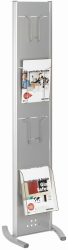 FRANKEN Prospektst&auml;nder PSN804 4 F&auml;cher, silber