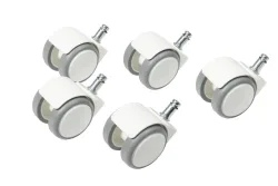 TOPSTAR Hartbodenrollen 6991W weiss f&uuml;r S'neaker 5 St&uuml;ck