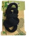 Herba.Ecofriendly Haarbinder, schwarz, &Oslash; 3 cm, 6 pcs