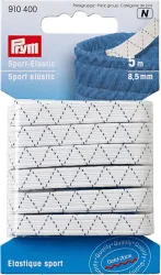 Prym Sport-Elastic, weiss 8,5 mm, Karte 5 m