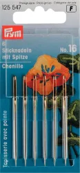 Prym Sticknadeln mit Spitze, silber Nr. 16, 1.60 x 55 mm, Karte 6 St&uuml;ck
