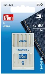 Prym N&auml;hmaschinennadeln, Jeans Nr. 90, Karte 5 St&uuml;ck