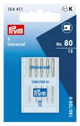 Prym N&auml;hmaschinennadeln, Standard Nr. 80, Karte 5 St&uuml;ck