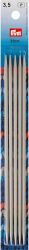 Prym Strumpfstricknadeln, grau 3.5 mm x 20 cm, Karte 5 St&uuml;ck