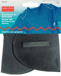 Prym Schulterpolster, Halbmond, schwarz Klettverschluss, Gr&ouml;sse S, Karte 1 Paar