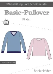 Fadenk&auml;fer Schnittmuster Basic-Pullover Kinder