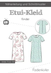 Fadenk&auml;fer Schnittmuster Etui-Kleid Kinder