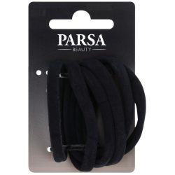 Parsa Zopfhalter, metallfrei, schwarz 6 Stk., Strumpfbandoptik