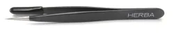 Herba.Pinzette spitz, Inox, schwarz