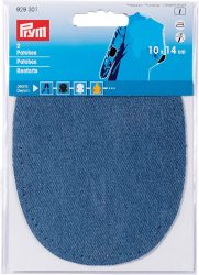 Prym Patches Jeans, mittelblau Karte 2 Stk., aufb&uuml;gelbar