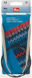 Prym Rundstricknadel Alu, grau 7.00 mm, 80 cm, Beutel