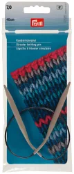 Prym Rundstricknadel Alu, grau 7.00 mm, 40 cm, Karte