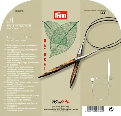 Prym Rundstricknadel, Set Natural 4.00 - 10.00 mm + Seile