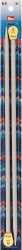 Prym Jackenstricknadeln, grau 8.00 mm, 40 cm, Karte 2 Stk., Kunststoff