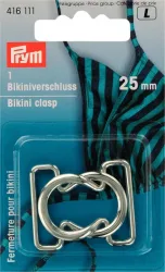 Prym Bikini- + G&uuml;rtelverschl&uuml;sse, silber 25 mm, Karte