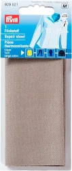 Prym Flickstoff, K&ouml;per, grau 12 x 45 cm, Karte, aufb&uuml;gelbar, 100 % CO