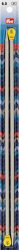 Prym Jackenstricknadeln, grau 6.00 mm, 35 cm, Karte 2 Stk., Aluminium