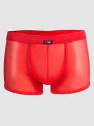 LHM Red Microfibre & Mesh Boxer Shorts (Red L / XL), L/XL - Amorana