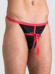 LHM - Unwrap Me Herren-Tanga - Schwarz - Nylon