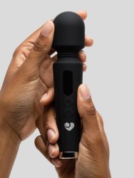 Lovehoney Power Play Rechargeable Mini Wand Vibrator (Black), Schwarz - Amorana