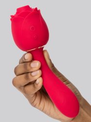 Lovehoney Floral Fantasy Rose 2 in 1 Auflege- und G-Punkt-Vibrator