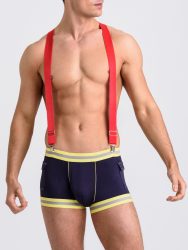 LHM Smokin' Hot Fireman Costume (Blue S / M), Blau - S / M - Amorana