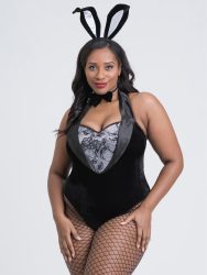 Lovehoney Fantasy Plus Size Honey Bunny Costume (Black One Size Queen), 2XL-6XL - Amorana