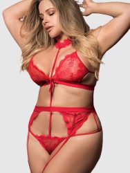 Mapale Joleen Bodysuit[Red-XXL], XXL - Amorana