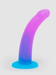 Lovehoney Glitter Silicone Dildo 6 Inch, Violett - Amorana