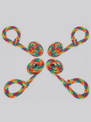 Bondage Boutique Regenbogenfarbene weiche Seilfesseln