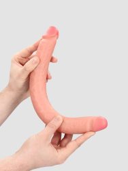 Real Rock Slim Double Ended Dong 14 / 35,6 cm - Flesh, Nude - Amorana