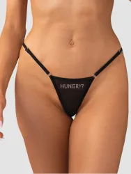 Obsessive Black Hungry Thong (S/M), S/M - Amorana