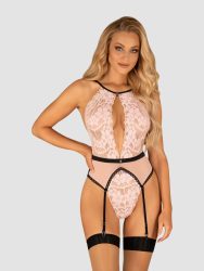 Pink Liline bodysuit - Pink - S/M, S/M - Amorana