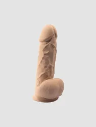 SILEXD Girthy Dual Density Realistic Silicone Dildo 8.5 inch, Flesh - Amorana