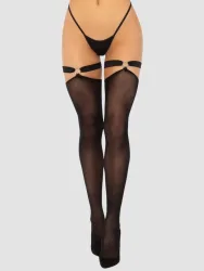 Leg-Avenue Overknee-Strümpfen mit Strumpfhalteroptik