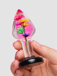 LOVISS Flower Garden Clear Butt Plug 3 Inch