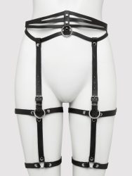 DOMINIX Deluxe Bein-Harness aus Leder