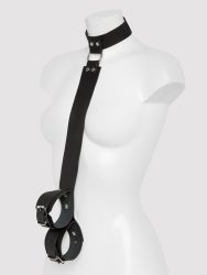 DOMINIX Deluxe Lederhalsband und Handfesseln Harness