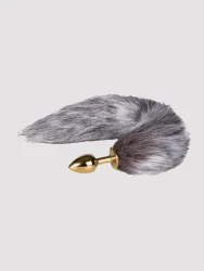 EasyToys Fox Tail Anal Plug[Gold], Gold - Amorana